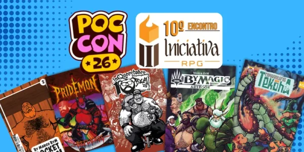 Marco ByM na POC CON e no Iniciativa RPG com lançamentos do Studio Inkuma em junho de 2025